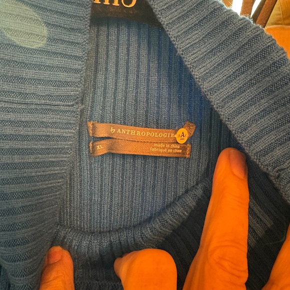 Thea Aqua Blue Sweater Dress - XL - Picture 4 of 5